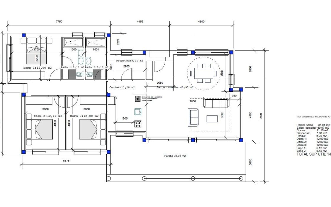 Вилла в Pinoso 162 кв.м з басейном та терасою