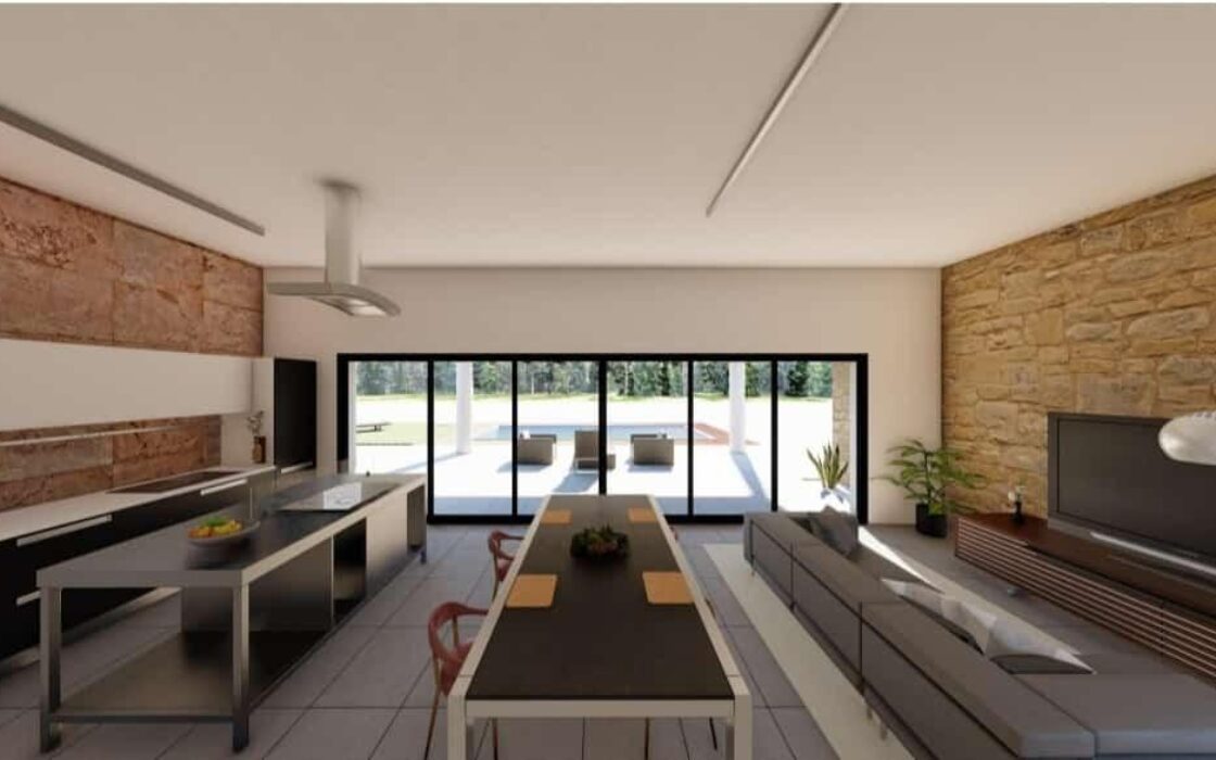 Вилла в Pinoso 125 кв.м с бассейном и участком 10000 кв.м