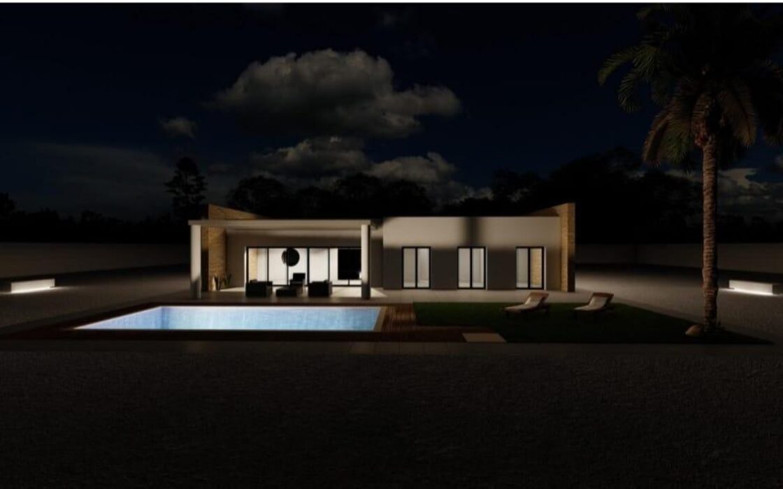 Вилла в Pinoso 125 кв.м с бассейном и участком 10000 кв.м