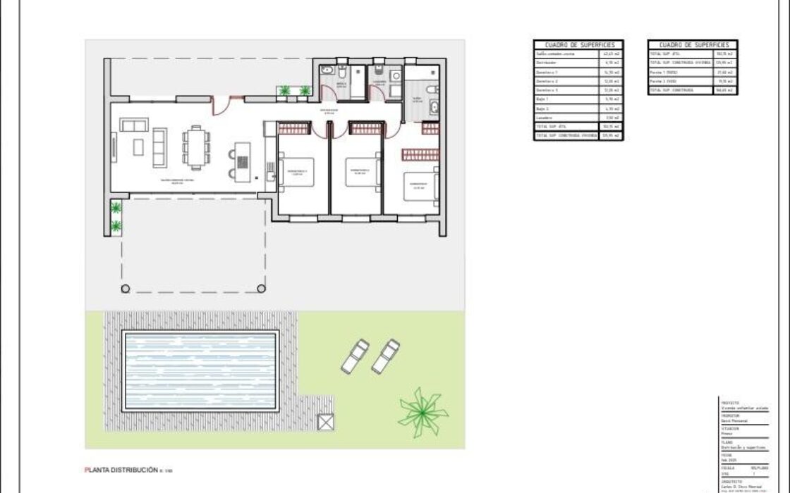 Вилла в Pinoso 125 кв.м с бассейном и участком 10000 кв.м