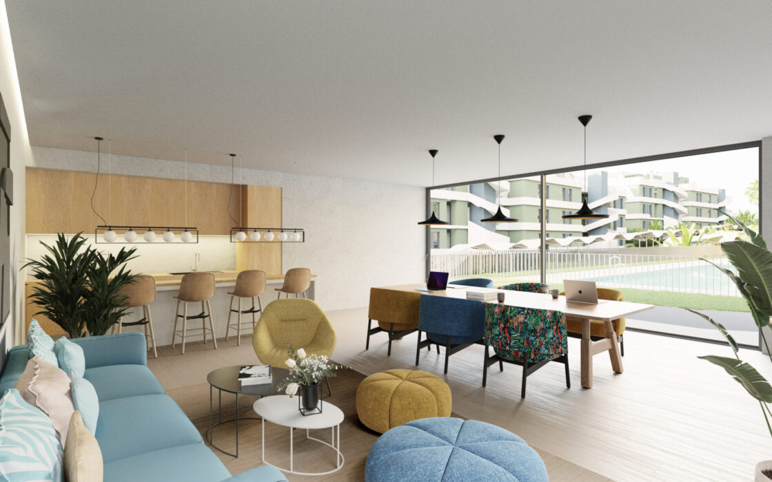 Дуплекс з терасою в Міхасі 99.74 кв.м, 2 спальні