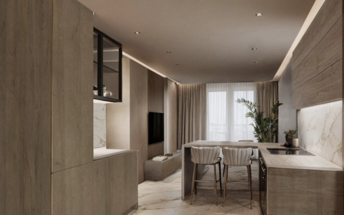 3-комнатная квартира в центре Малаги с ремонтом 73 кв.м