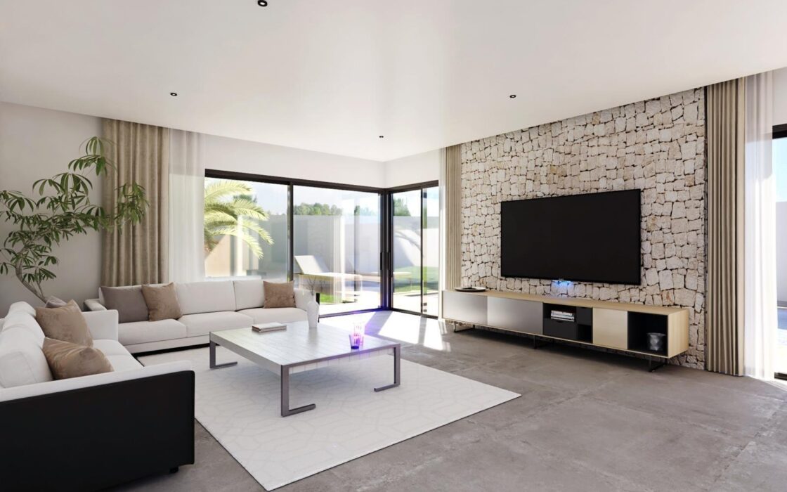 Новая Вилла в Эль-Альбире с Бассейном и Видом на Море