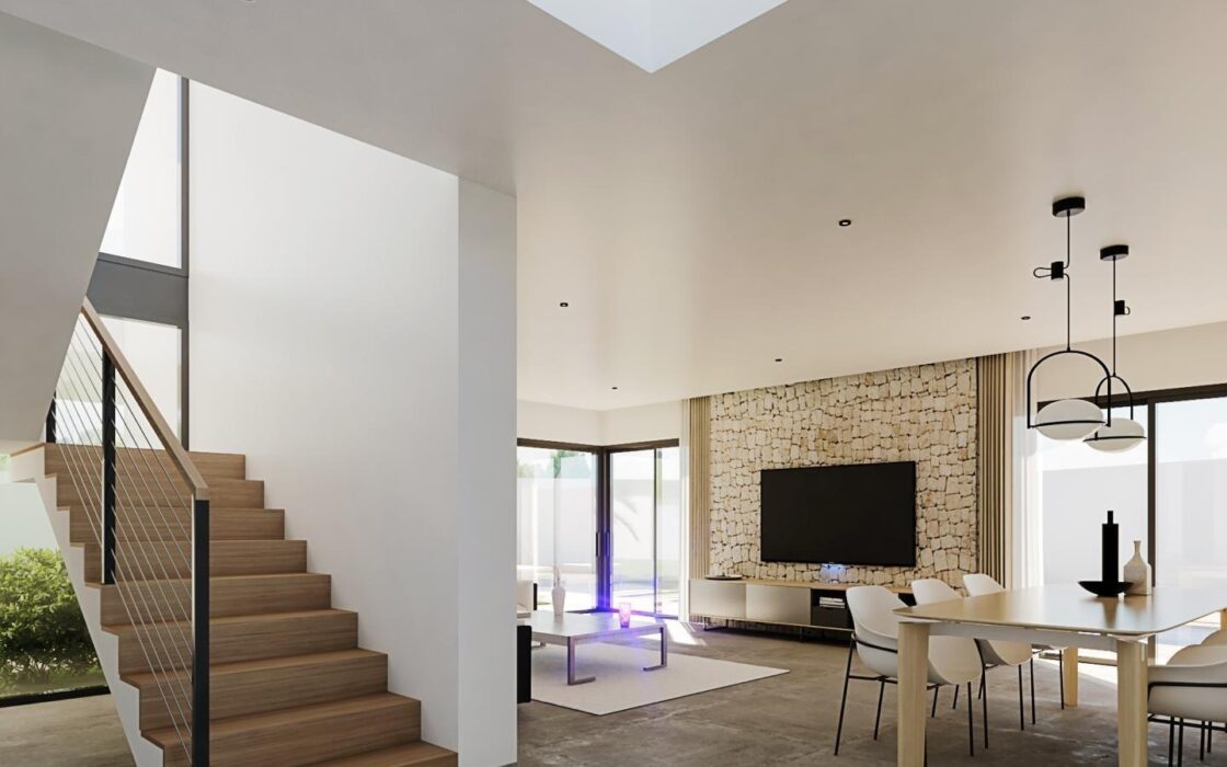 Новая Вилла в Эль-Альбире с Бассейном и Видом на Море