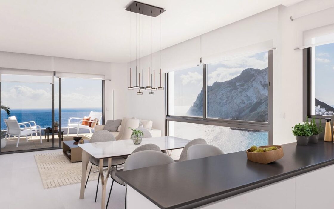 Нова квартира біля моря в Кальпе з терасою 65 кв.м