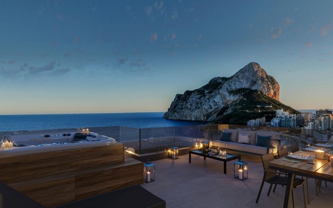 Нова квартира біля моря в Кальпе з терасою 65 кв.м