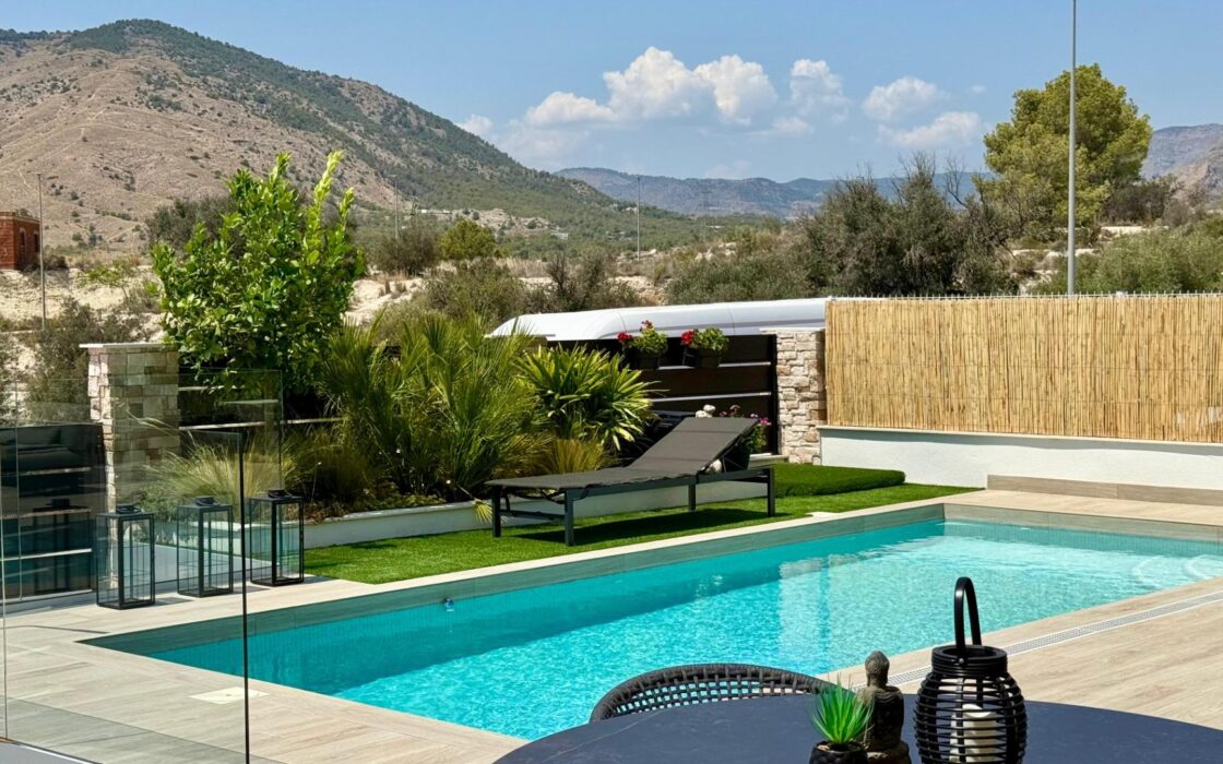 Вилла с видом в Финестрате, 3 спальни, новый дом 2023 года