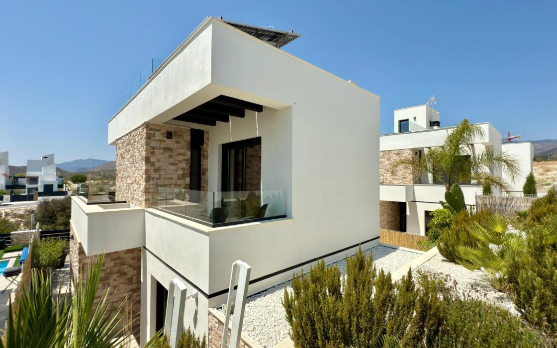 Вилла с видом в Финестрате, 3 спальни, новый дом 2023 года