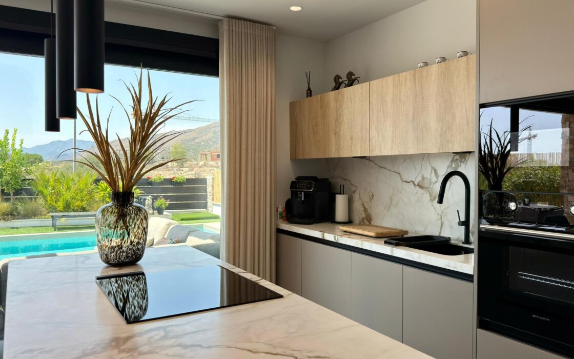 Вилла с видом в Финестрате, 3 спальни, новый дом 2023 года