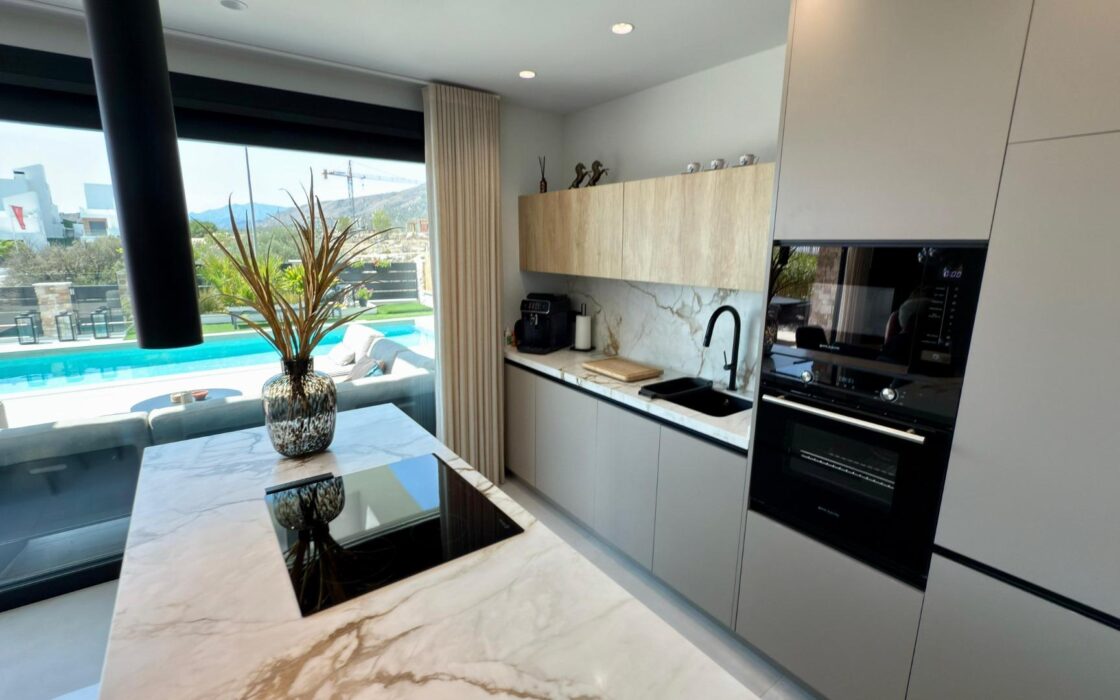 Вилла с видом в Финестрате, 3 спальни, новый дом 2023 года