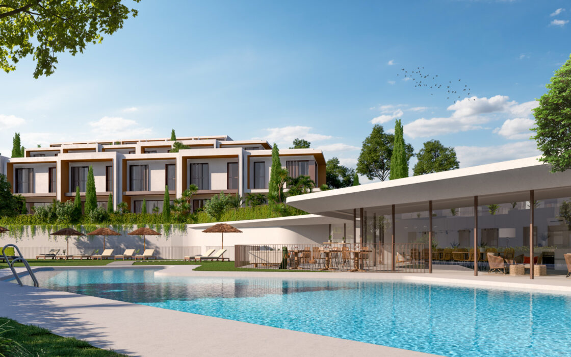 Таунхаусы в Ла-Кала-де-Михас с террасой 137 кв.м