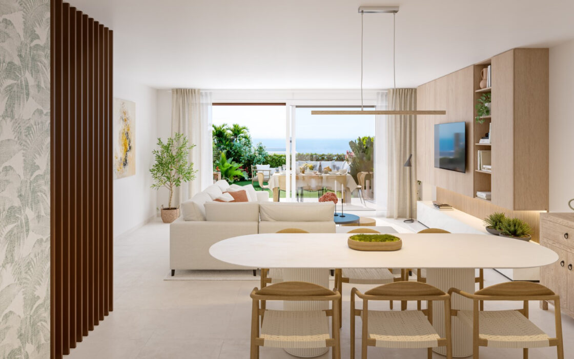 Таунхаусы в Ла-Кала-де-Михас с террасой 137 кв.м