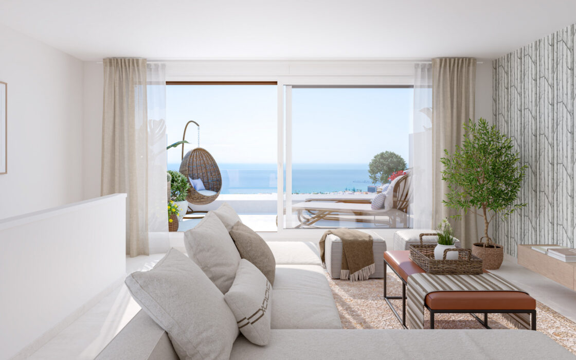 Таунхаусы в Ла-Кала-де-Михас с террасой 137 кв.м