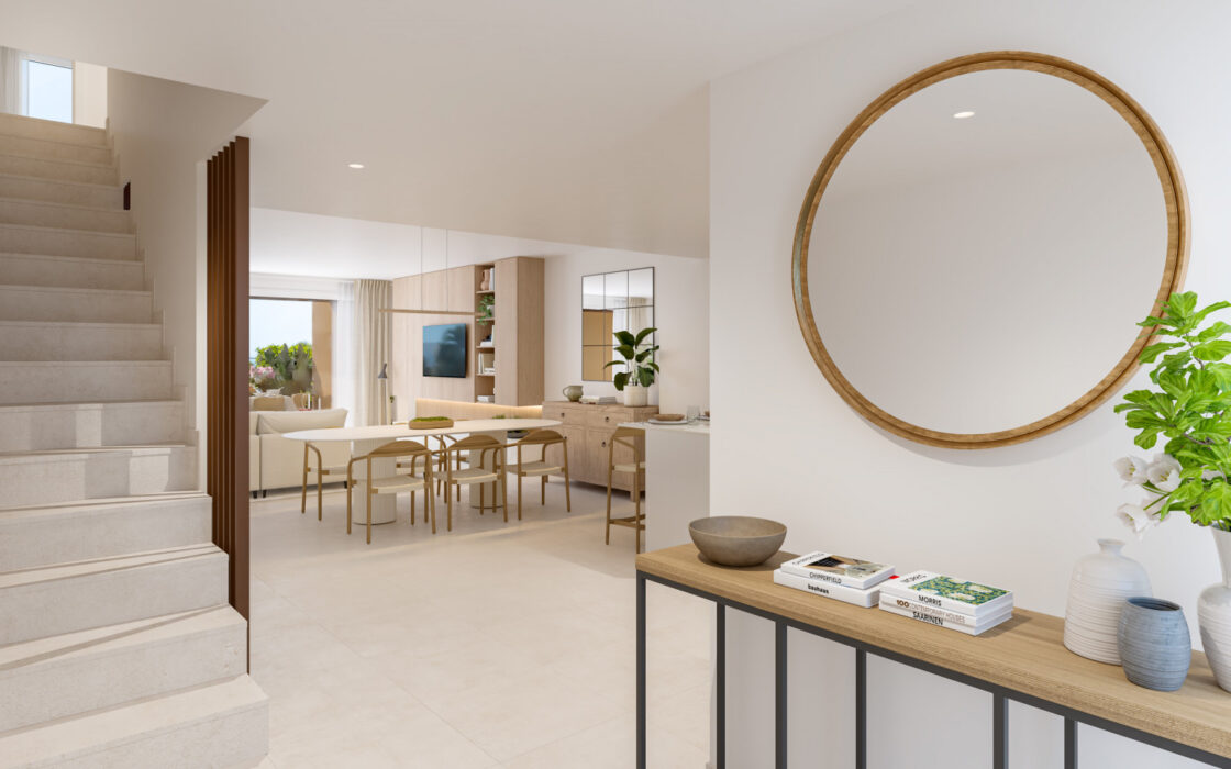 Таунхаусы в Ла-Кала-де-Михас с террасой 137 кв.м