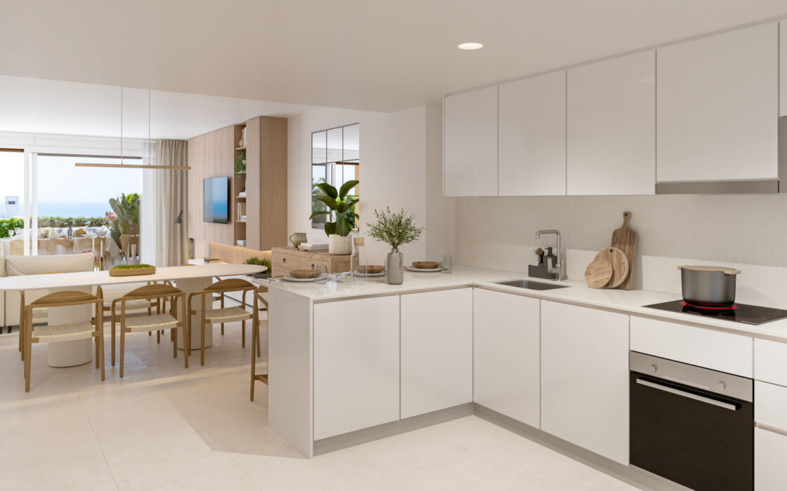 Таунхаусы в Ла-Кала-де-Михас с террасой 137 кв.м