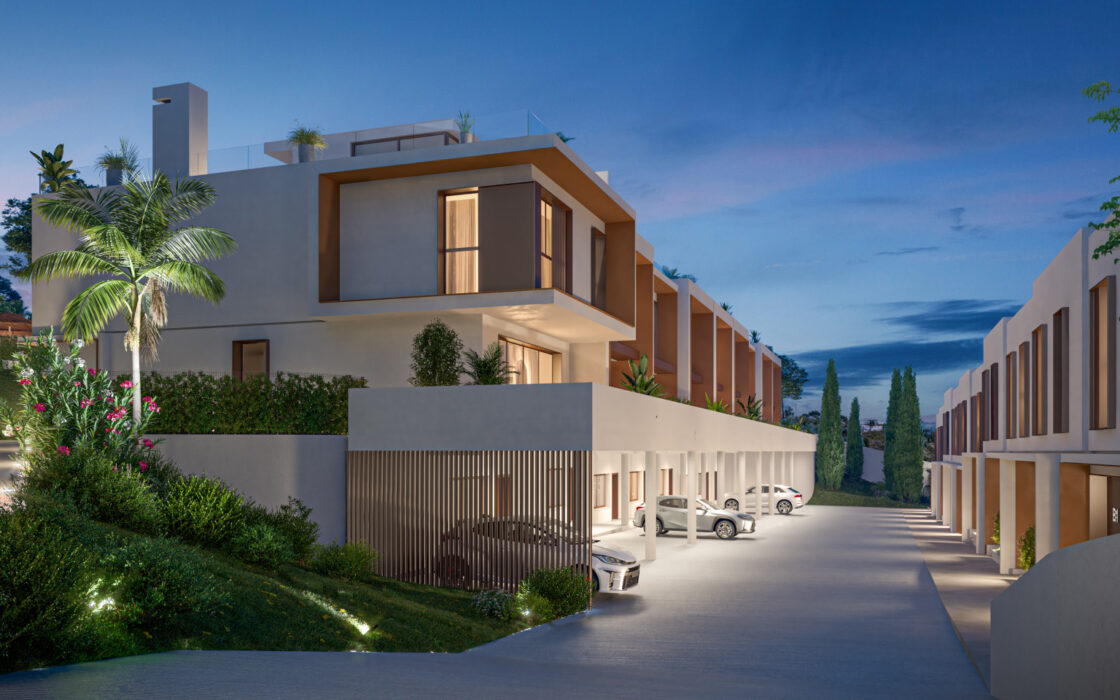 Таунхаусы в Ла-Кала-де-Михас с террасой 137 кв.м