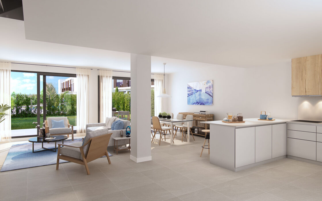 Элегантные 4-спальные таунхаусы в Сан-Роке 194 кв.м с террасой