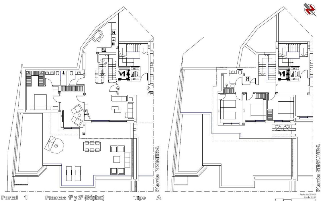 Двухуровневая квартира с джакузи у пляжа Пониенте, Бенидорм