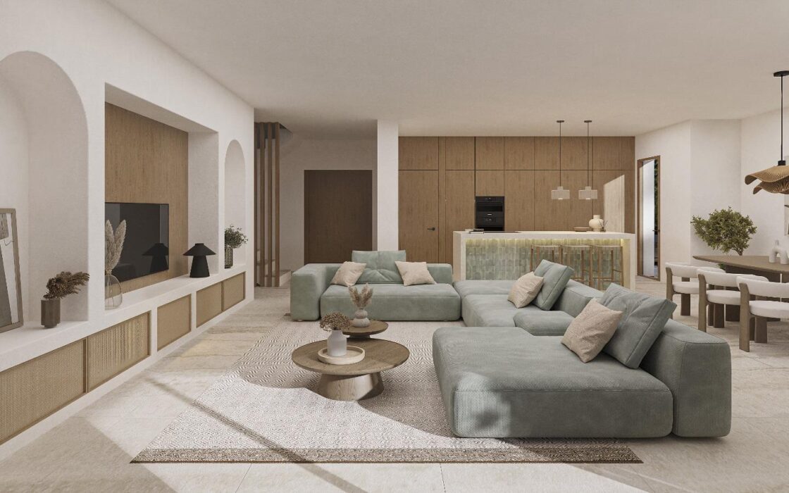 Роскошная вилла в Бениссе с видом на море и террасой