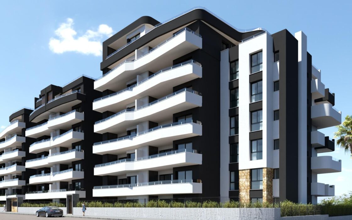 Новый жилой комплекс в Сан Мигель с террасой и бассейном