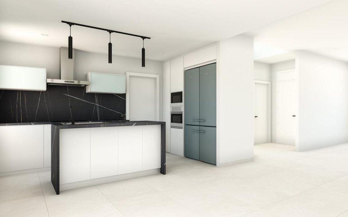 Нові вілли в Де́нії з терасою в 1800 м від пляжу