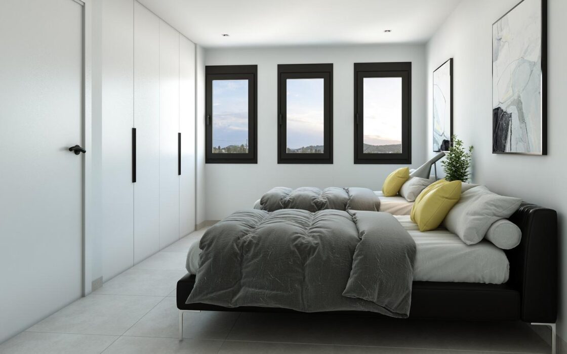 Нові вілли в Де́нії з терасою в 1800 м від пляжу