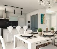 Нові вілли в Де́нії з терасою в 1800 м від пляжу