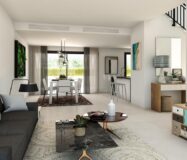 Нові вілли в Де́нії з терасою в 1800 м від пляжу