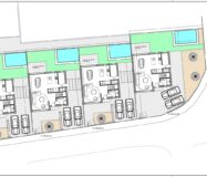 Нові вілли в Де́нії з терасою в 1800 м від пляжу