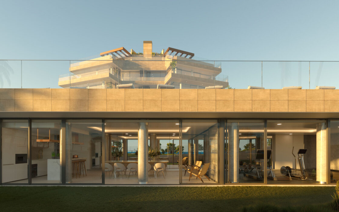 Двухкомнатные дуплексы с видами в Эстепоне 124 кв.м терраса