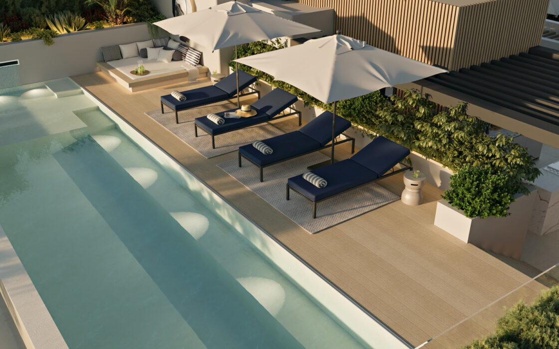 Дуплекс у моря в Лас-Чапас, Марбелья, 294.33 кв.м, 3 спальни