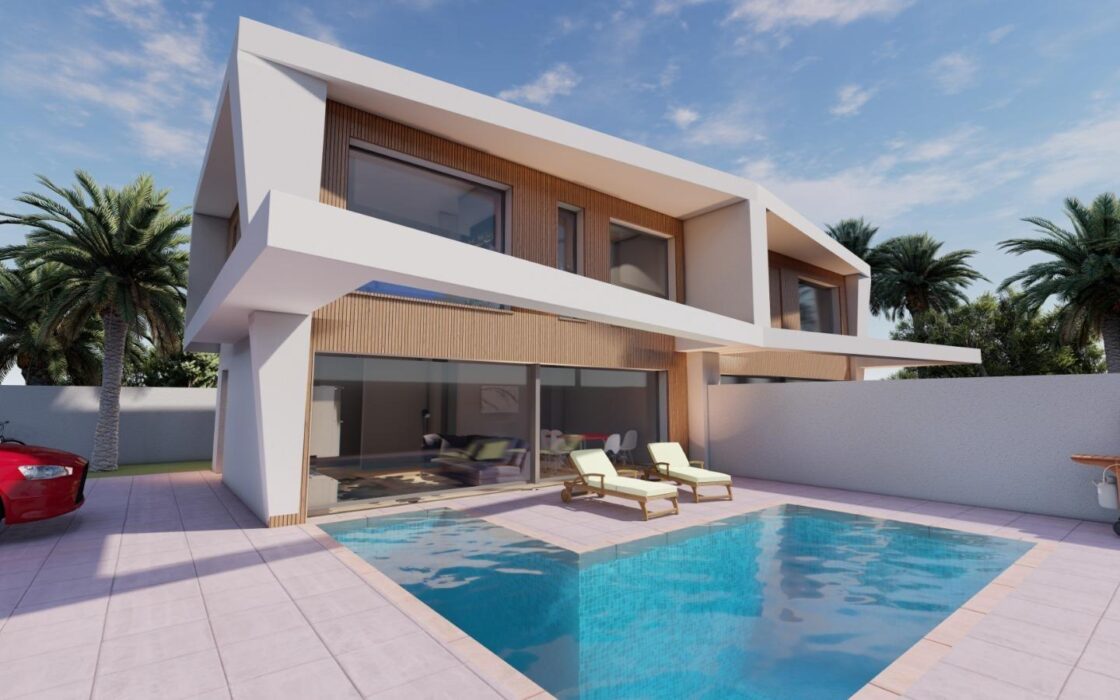 Дом 107 кв.м с террасой в Гран Алаканте у моря