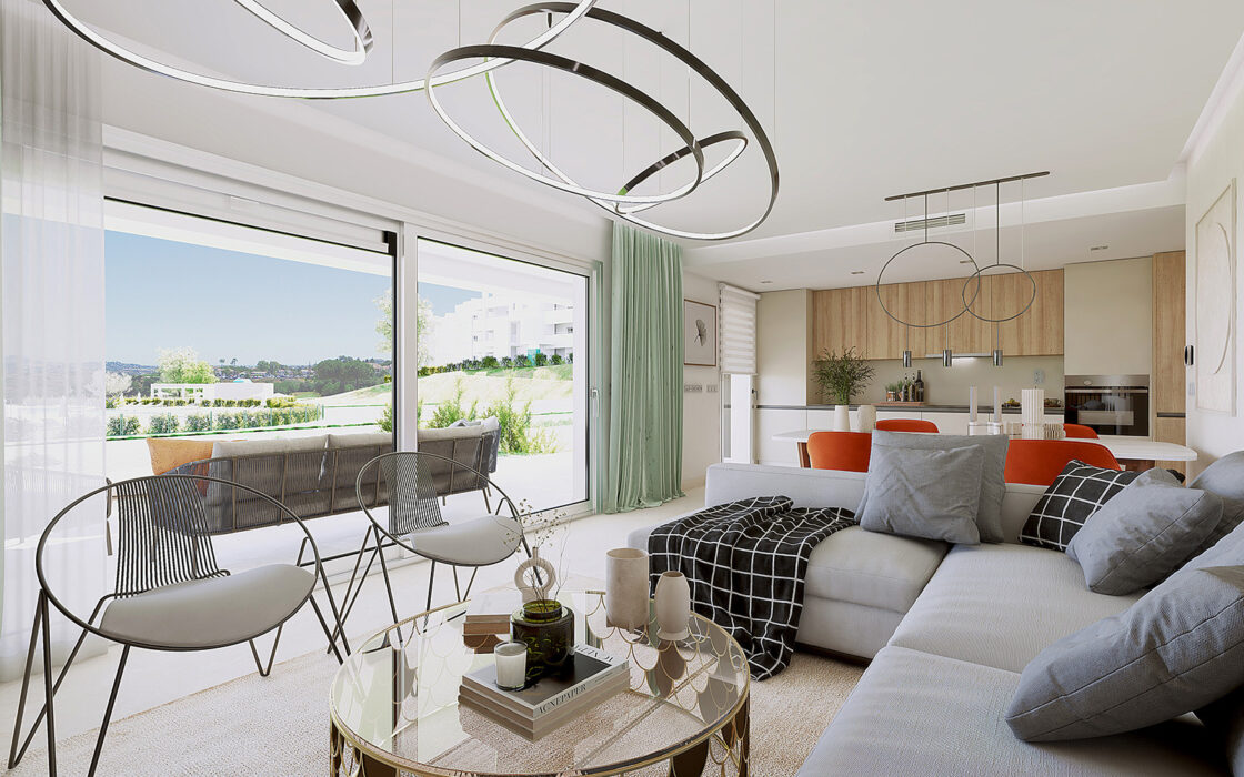 3-комнатные дуплексы с террасой в Михасе 119.76 кв.м