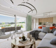 3-комнатные дуплексы с террасой в Михасе 119.76 кв.м