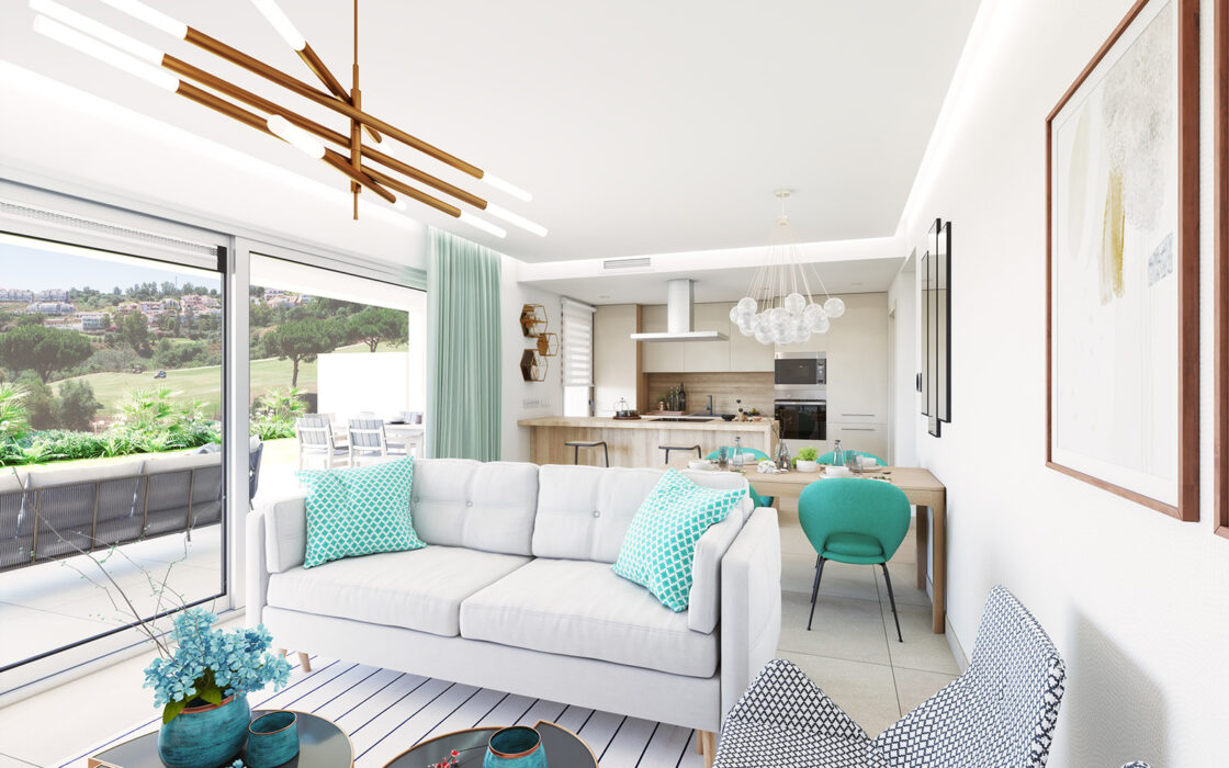 3-комнатные дуплексы с террасой в Михасе 119.76 кв.м