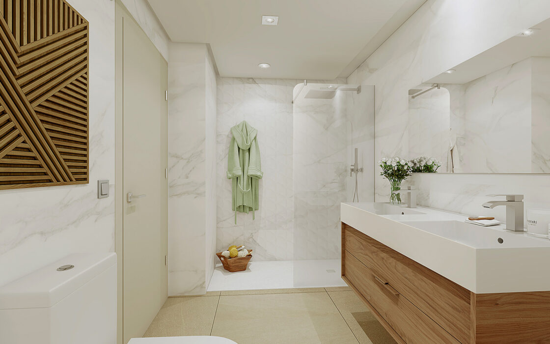 3-комнатные дуплексы с террасой в Михасе 119.76 кв.м