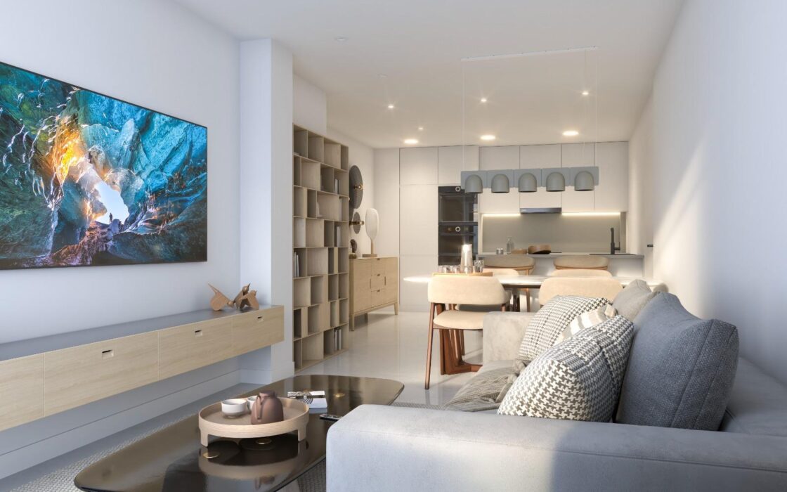 Эксклюзивные апартаменты 2+3 комнаты в центре Санта-Пола