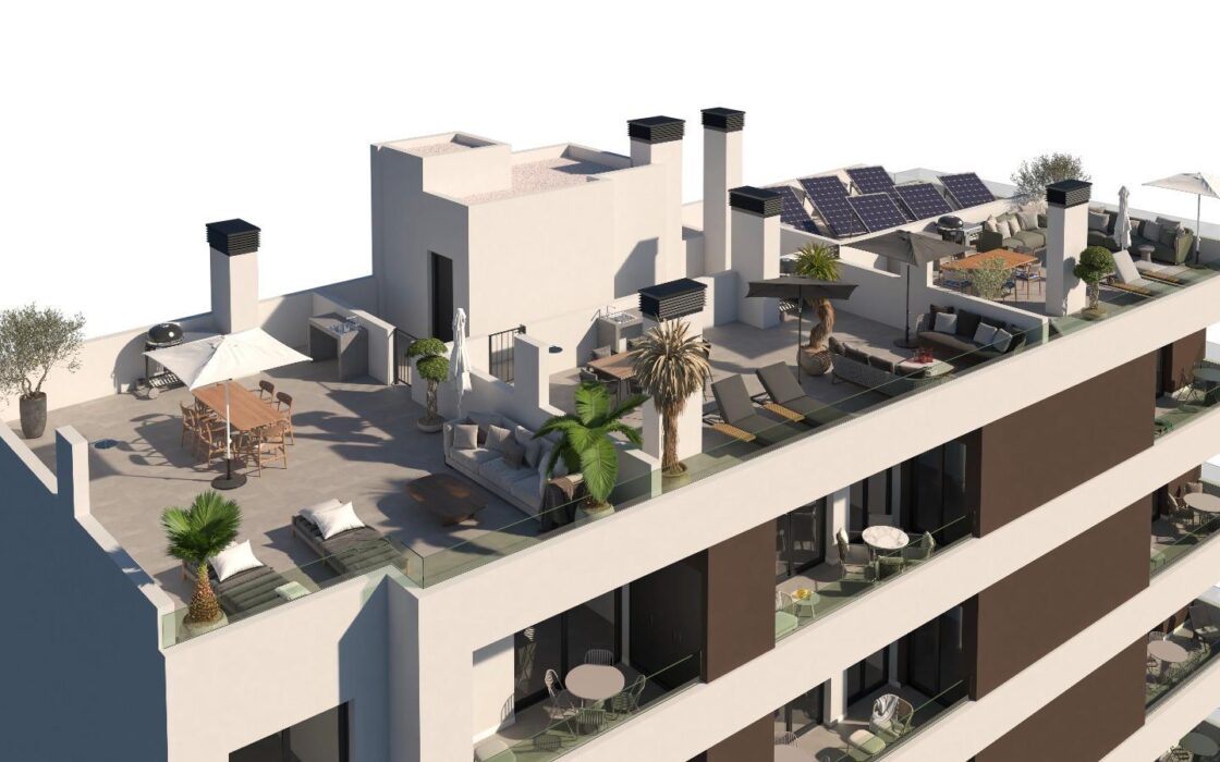 Эксклюзивные апартаменты 2+3 комнаты в центре Санта-Пола