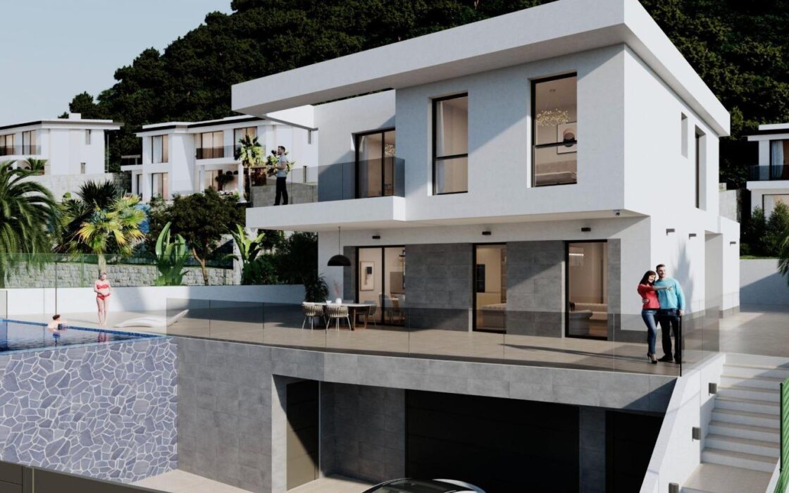 Нова вілла у Фінестраті з видом на море та терасою 400 кв.м