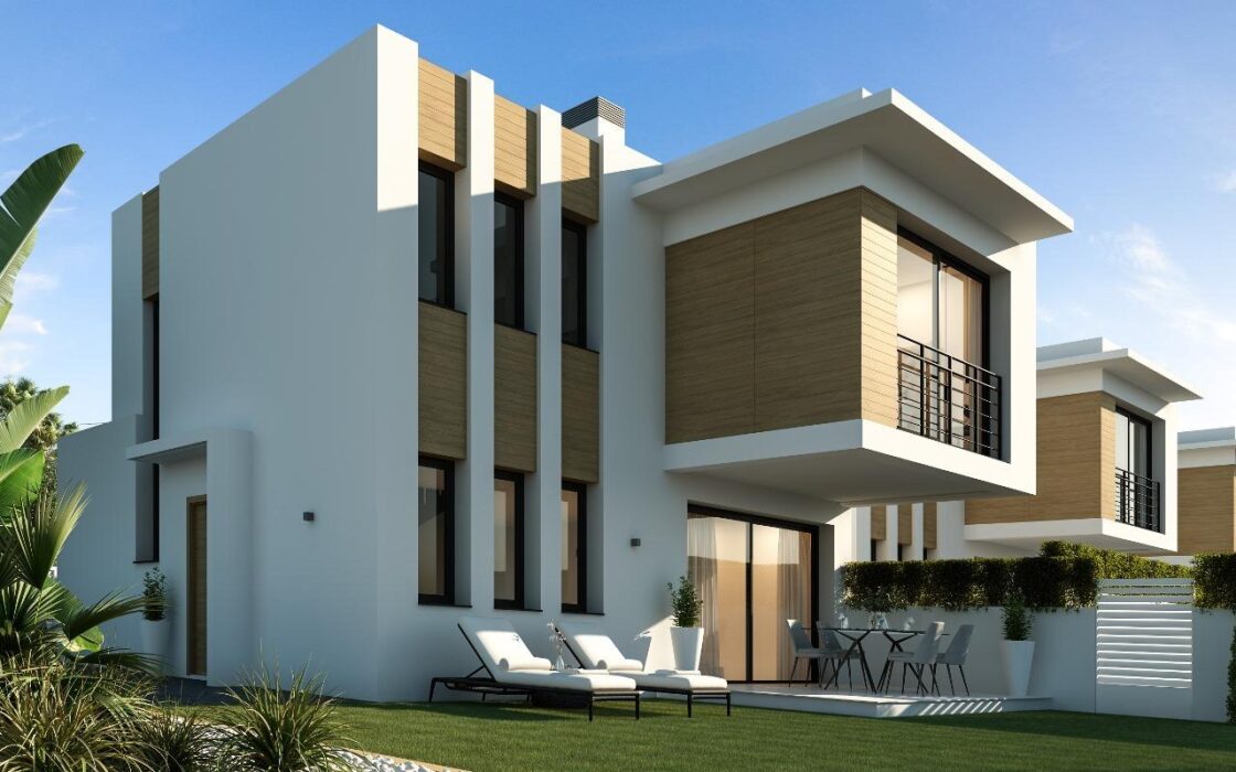 Современный дом с 3 спальнями в Дении с видом на Монгó