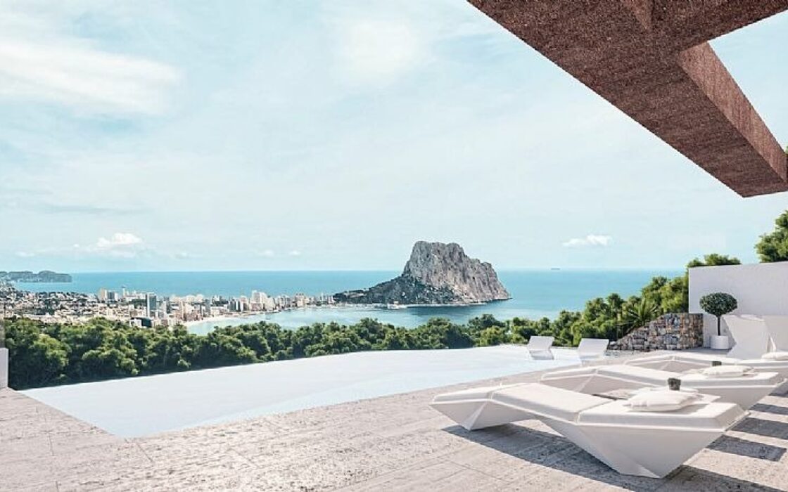 Вілла в Кальпі з видом на море 349 кв.м новобудова