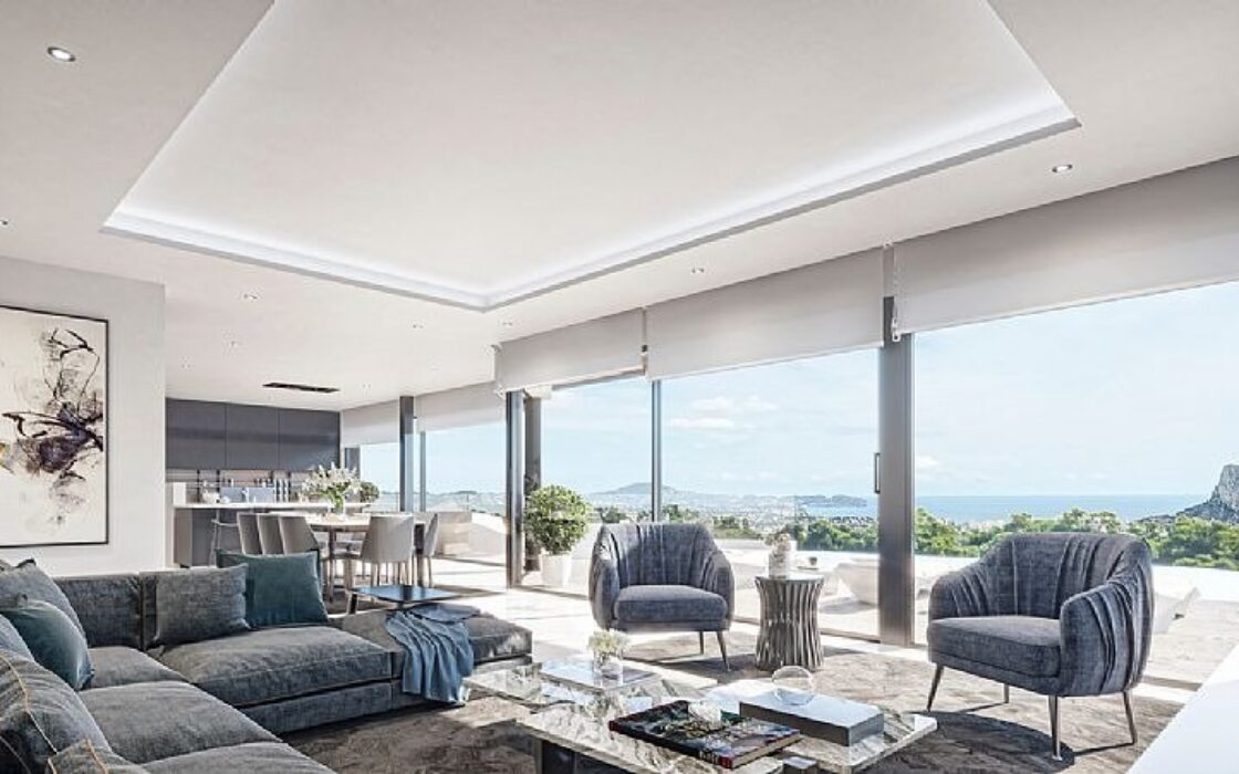 Вілла в Кальпі з видом на море 349 кв.м новобудова