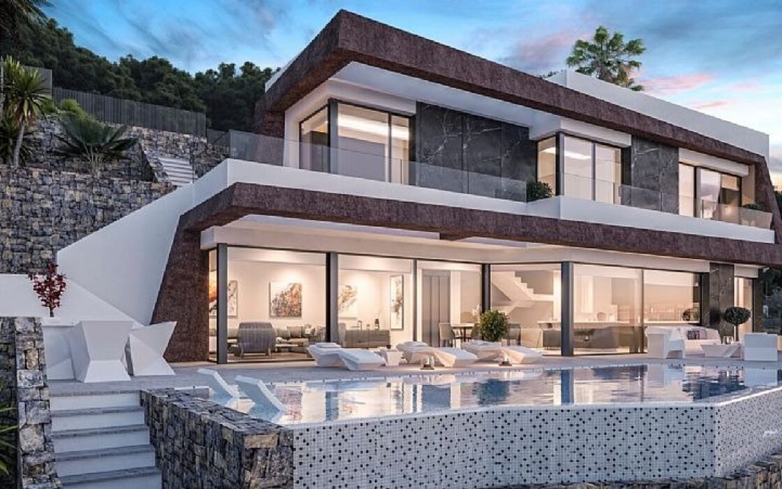 Вілла в Кальпі з видом на море 349 кв.м новобудова