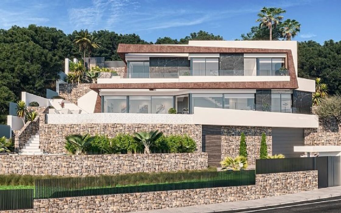 Вілла в Кальпі з видом на море 349 кв.м новобудова