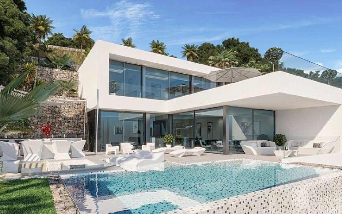 Вилла в Кальпе з видом на море, 427 кв.м, 4 спальні