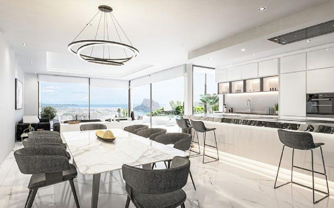 Вилла в Кальпе з видом на море, 427 кв.м, 4 спальні