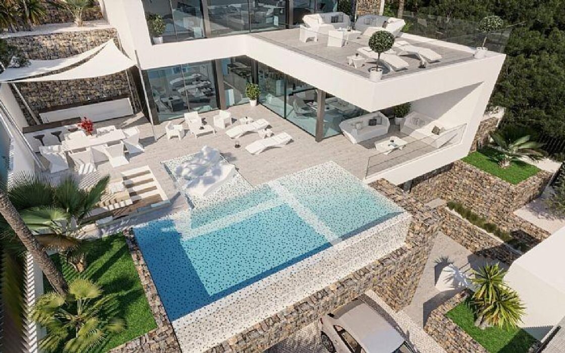 Вилла в Кальпе з видом на море, 427 кв.м, 4 спальні