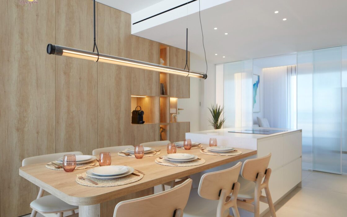 Квартира 2 спальни в Ла-Манге с видом на море 118,86 кв.м