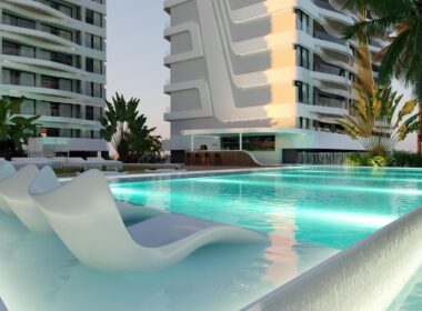 Квартира 2 спальни в Ла-Манге с видом на море 118,86 кв.м