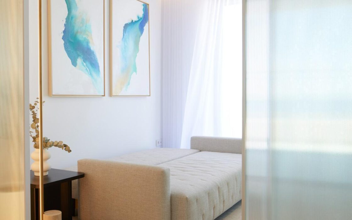 Квартира 2 спальни в Ла-Манге с видом на море 118,86 кв.м